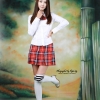 Hot Korean model Park Hyun Sun in student uniform